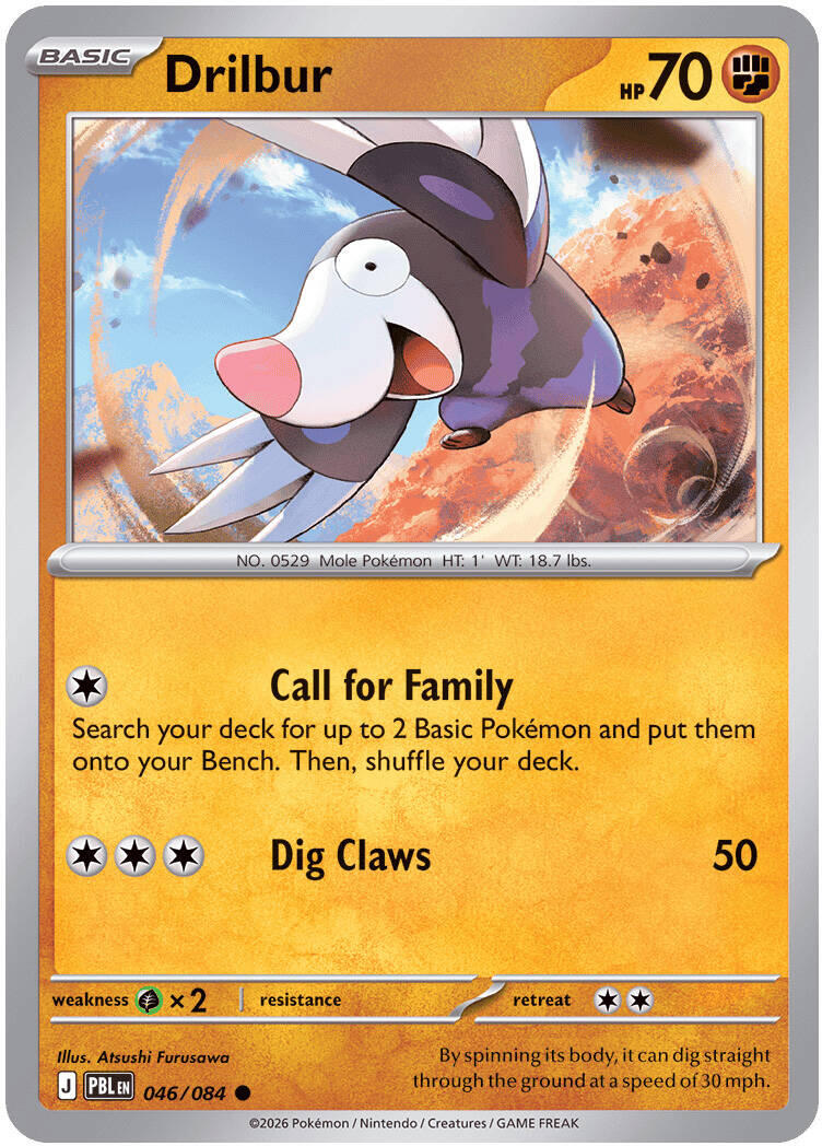 Drilbur (046/084) [Mega Evolution: Pitch Black] | Exor Games New Glasgow
