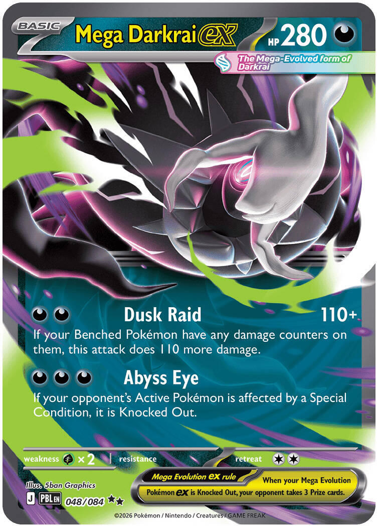 Mega Darkrai ex (048/084) [Mega Evolution: Pitch Black] | Exor Games New Glasgow