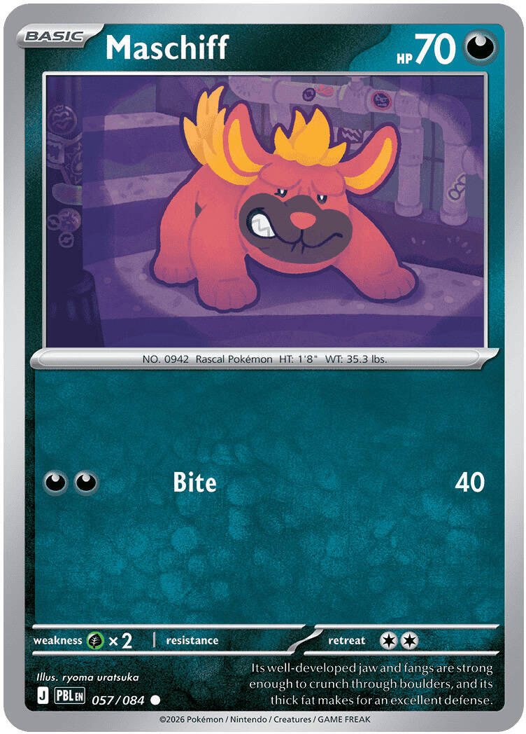 Maschiff (057/084) [Mega Evolution: Pitch Black] | Exor Games New Glasgow