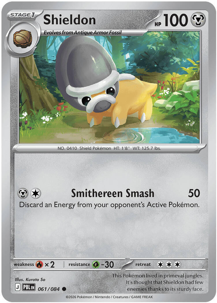 Shieldon (061/084) [Mega Evolution: Pitch Black] | Exor Games New Glasgow