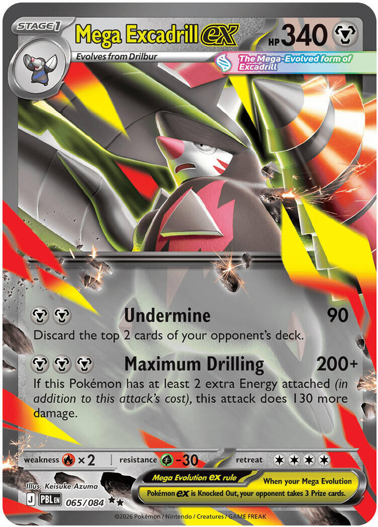Mega Excadrill ex (065/084) [Mega Evolution: Pitch Black] | Exor Games New Glasgow