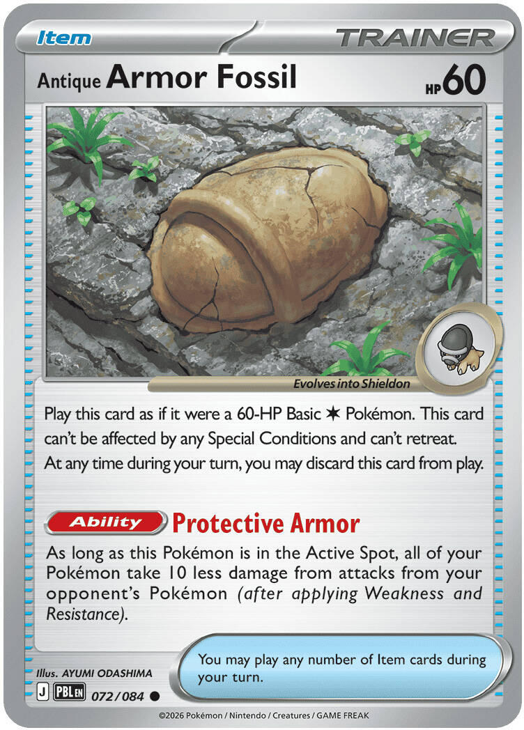 Antique Armor Fossil (072/084) [Mega Evolution: Pitch Black] | Exor Games New Glasgow