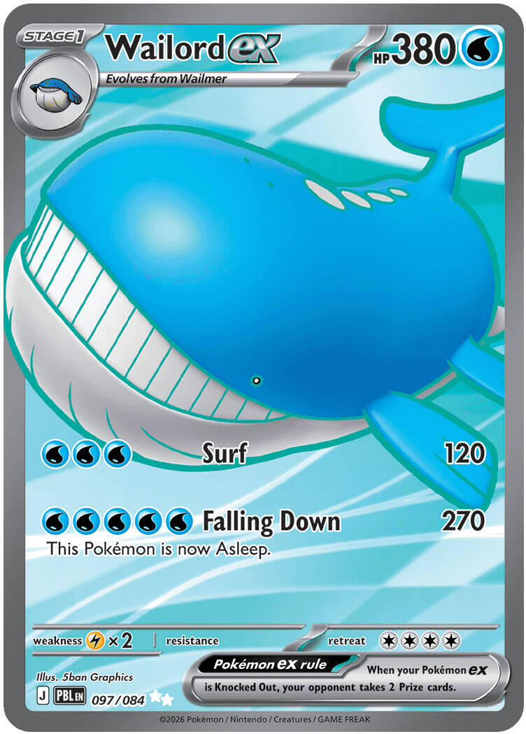 Wailord ex (097/084) [Mega Evolution: Pitch Black] | Exor Games New Glasgow