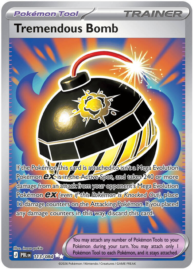 Tremendous Bomb (113/084) [Mega Evolution: Pitch Black] | Exor Games New Glasgow