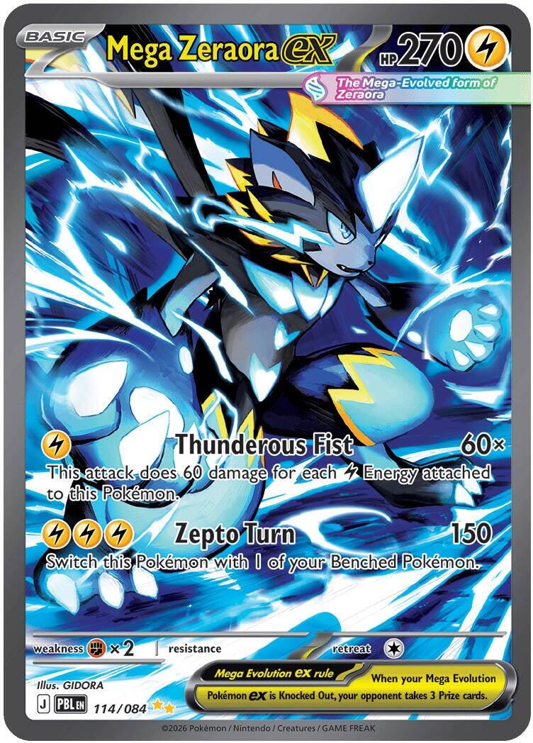 Mega Zeraora ex (114/084) [Mega Evolution: Pitch Black] | Exor Games New Glasgow