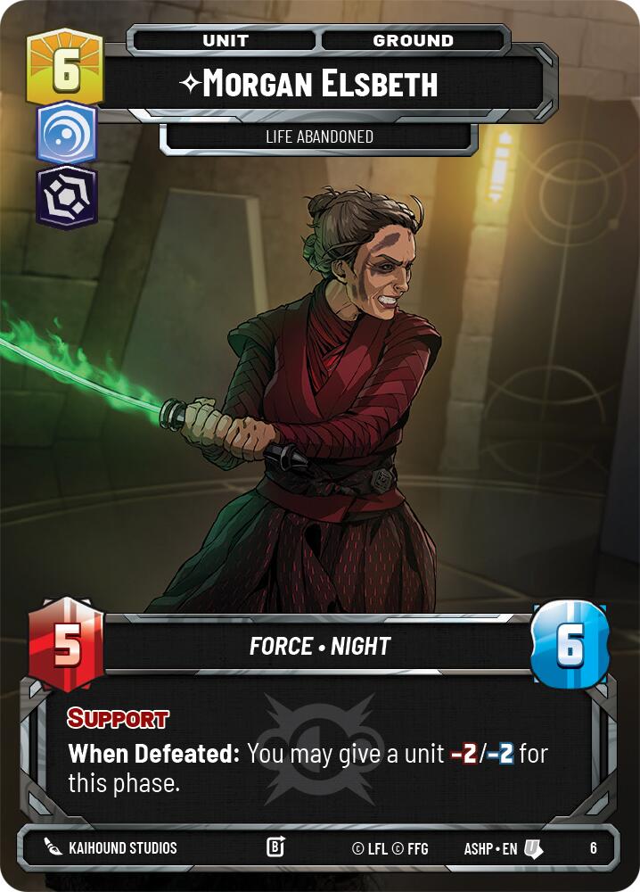 Morgan Elsbeth -Life Abandoned (6) (6) [Ashes of the Empire Weekly Play Promos] | Exor Games New Glasgow