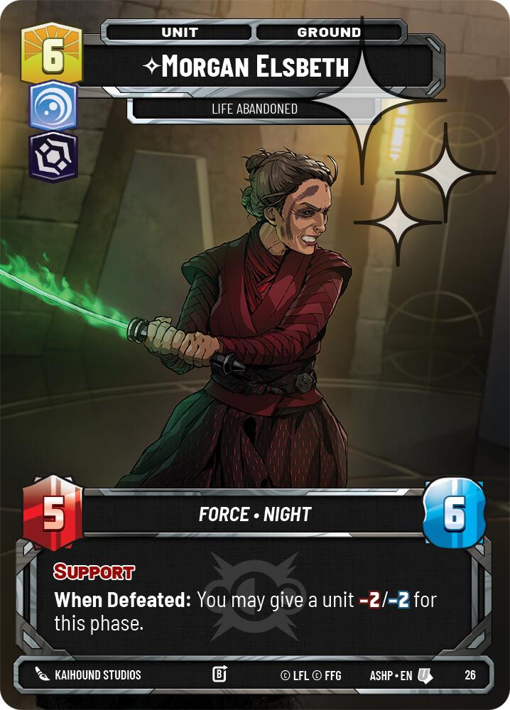Morgan Elsbeth -Life Abandoned (26) (Foil) (26) [Ashes of the Empire Weekly Play Promos] | Exor Games New Glasgow