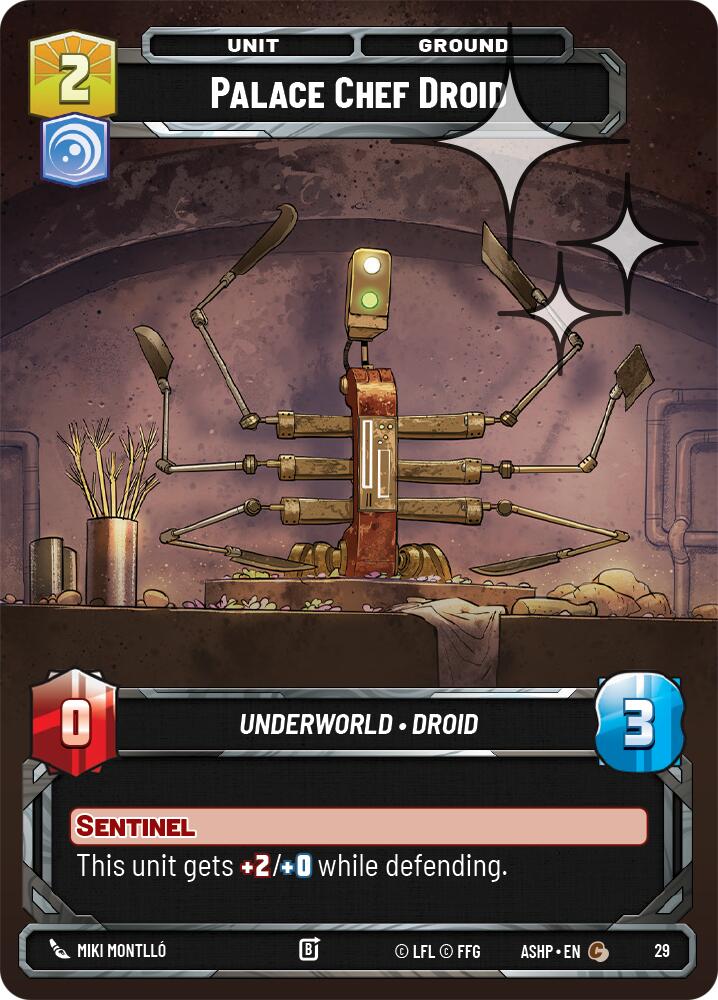 Palace Chef Droid (29) (Foil) (29) [Ashes of the Empire Weekly Play Promos] | Exor Games New Glasgow