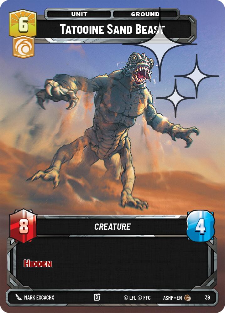 Tatooine Sand Beast (39) (Foil) (39) [Ashes of the Empire Weekly Play Promos] | Exor Games New Glasgow