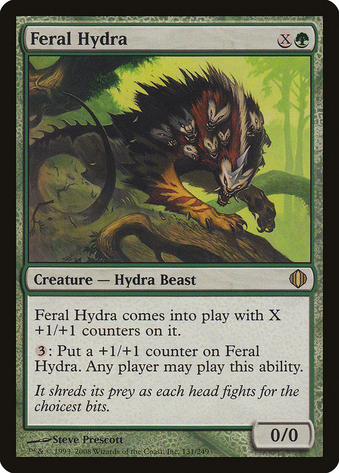 Feral Hydra (Oversized) [Oversize Cards] | Exor Games New Glasgow