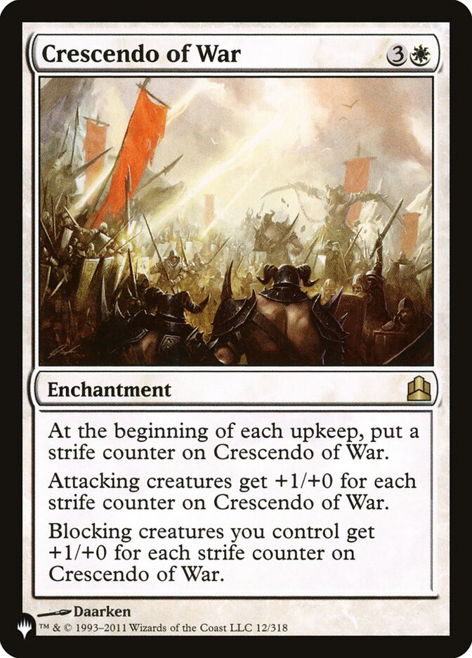 Crescendo of War [The List] | Exor Games New Glasgow