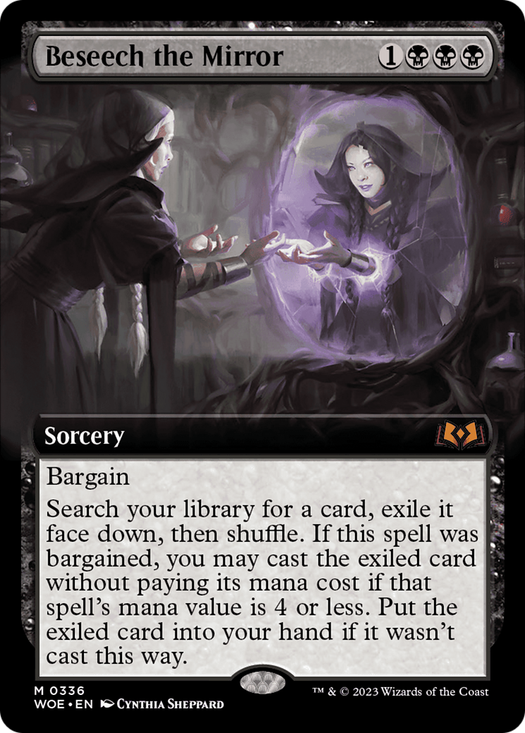 Beseech the Mirror (Extended Art) [Wilds of Eldraine] | Exor Games New Glasgow