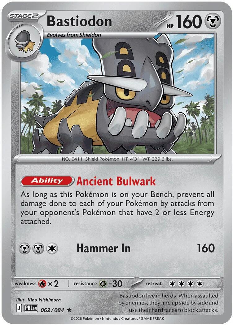 Bastiodon (062/084) (Deck Exclusive) [Mega Evolution: Pitch Black] | Exor Games New Glasgow