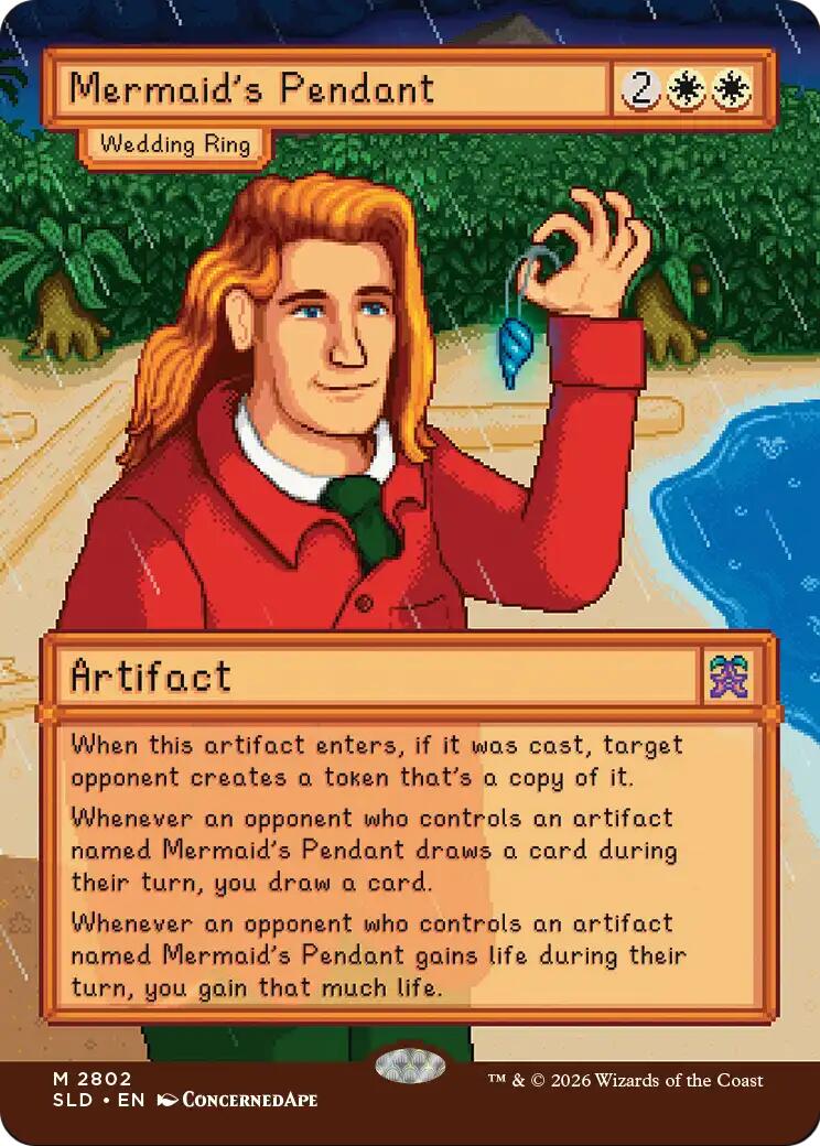 Mermaid's Pendant - Wedding Ring [Secret Lair Drop Series] | Exor Games New Glasgow