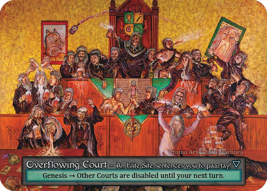 Overflowing Court (Foil) [Dust Reward Promos] | Exor Games New Glasgow