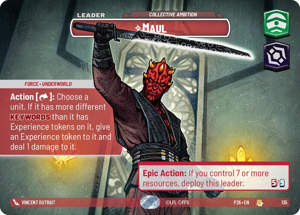 Maul - Collective Ambition (135) (Prize Wall) (135) [Galactic Championship 2026] | Exor Games New Glasgow