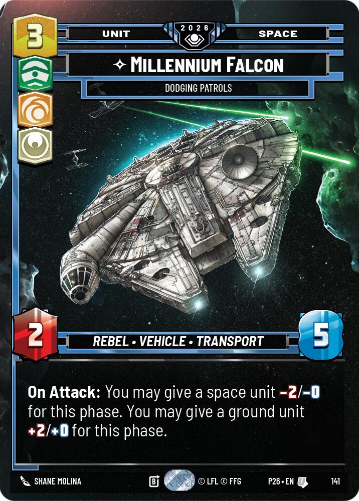 Millennium Falcon - Dodging Patrols (141) (Prize Wall) (141) [Galactic Championship 2026] | Exor Games New Glasgow