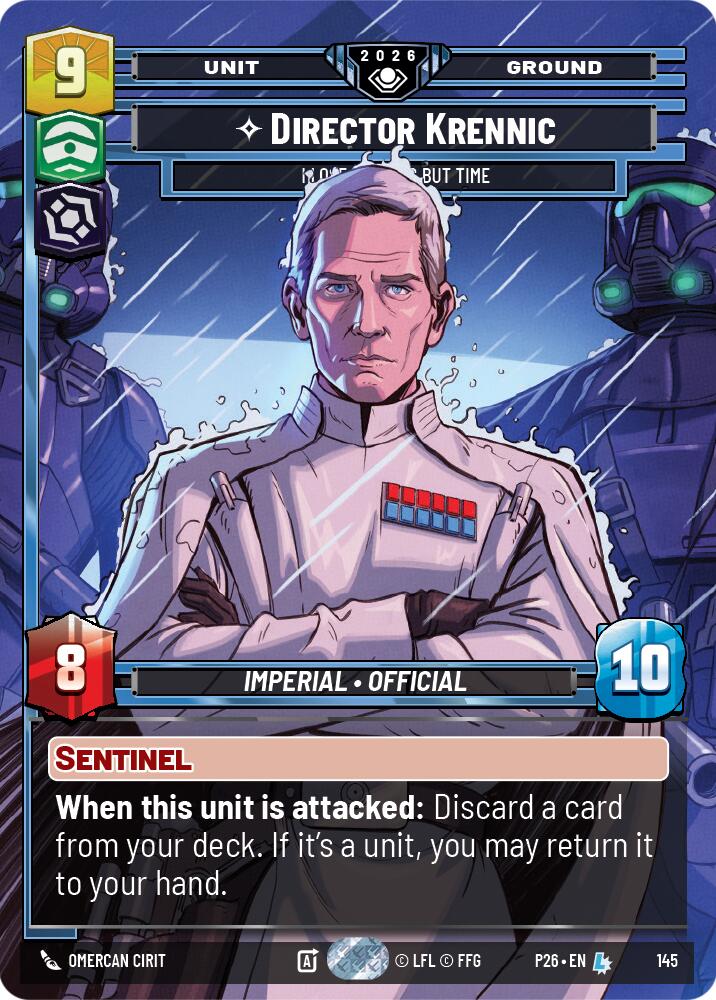 Director Krennic - I Lose Nothing But Time (145) (Prize Wall) (145) [Galactic Championship 2026] | Exor Games New Glasgow