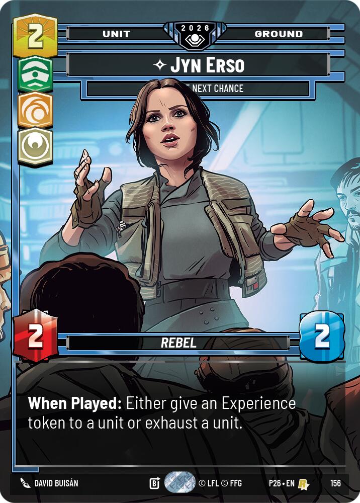 Jyn Erso - Take the Next Chance (156) (Prize Wall) (Foil) (156) [Galactic Championship 2026] | Exor Games New Glasgow
