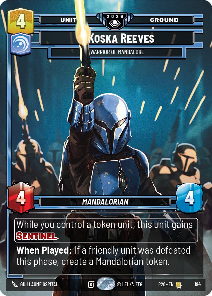 Koska Reeves - Warrior of Mandalore (194) (194) [Galactic Championship 2026] | Exor Games New Glasgow