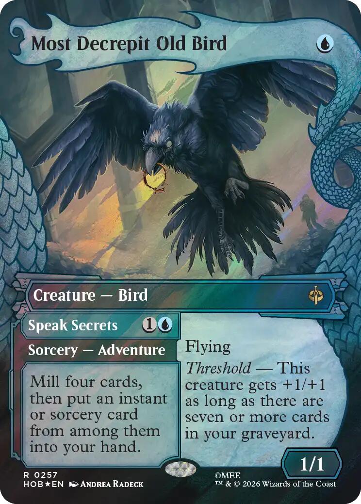 Most Decrepit Old Bird (Showcase) (Surge Foil) [The Hobbit] | Exor Games New Glasgow