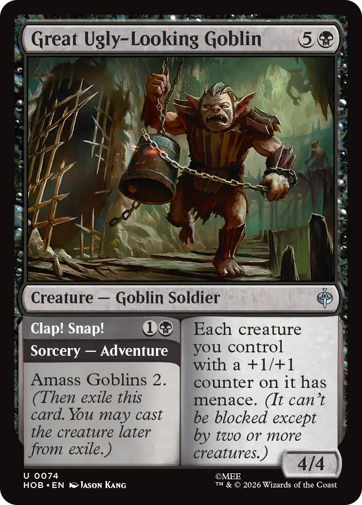 Great Ugly-Looking Goblin (Showcase) (Surge Foil) [The Hobbit] | Exor Games New Glasgow