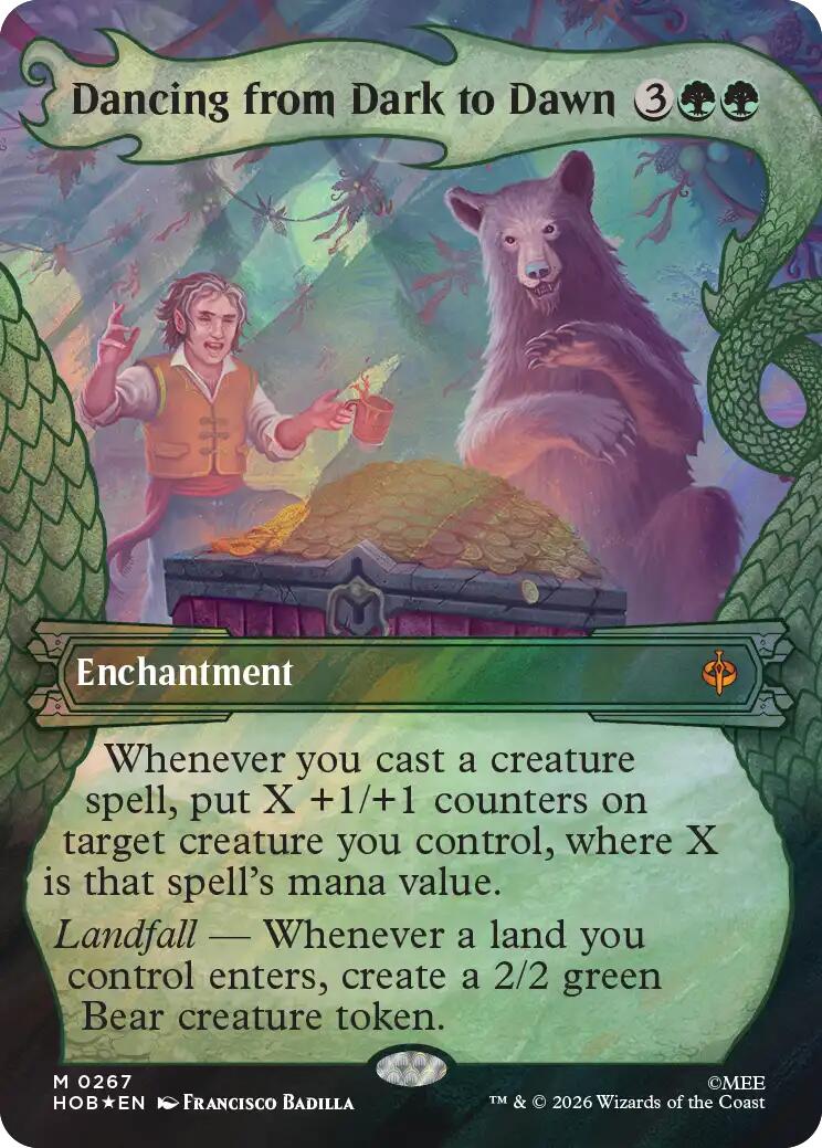Dancing from Dark to Dawn (Showcase) (Surge Foil) [The Hobbit] | Exor Games New Glasgow