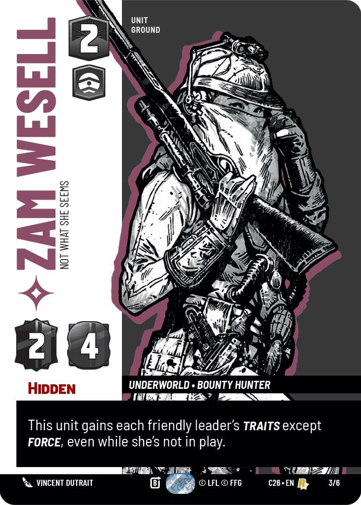 Zam Wesell - Not What She Seems (3/6) (3/6) [2026 Convention Exclusive] | Exor Games New Glasgow