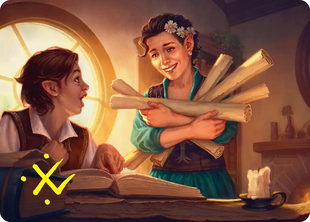 Belladonna Took Art Card (Gold-Stamped Signature) [The Hobbit Art Series] | Exor Games New Glasgow