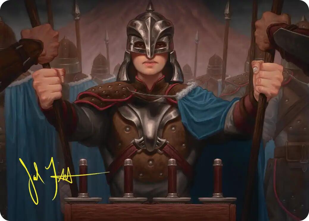 Bard's Attendant Art Card (Gold-Stamped Signature) [The Hobbit Art Series] | Exor Games New Glasgow