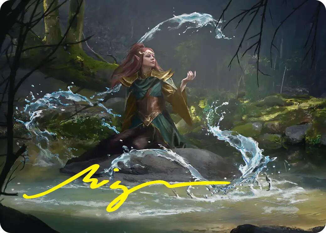 Mirkwood Meditator Art Card (Gold-Stamped Signature) [The Hobbit Art Series] | Exor Games New Glasgow
