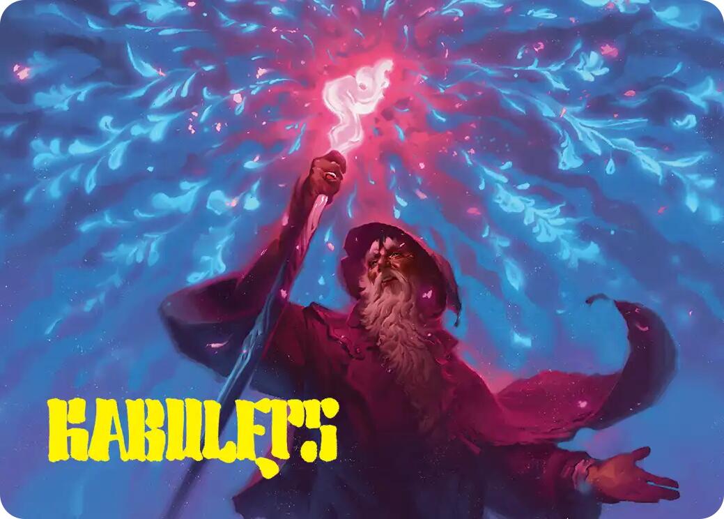 Wizard's Staff Art Card (Gold-Stamped Signature) [The Hobbit Art Series] | Exor Games New Glasgow