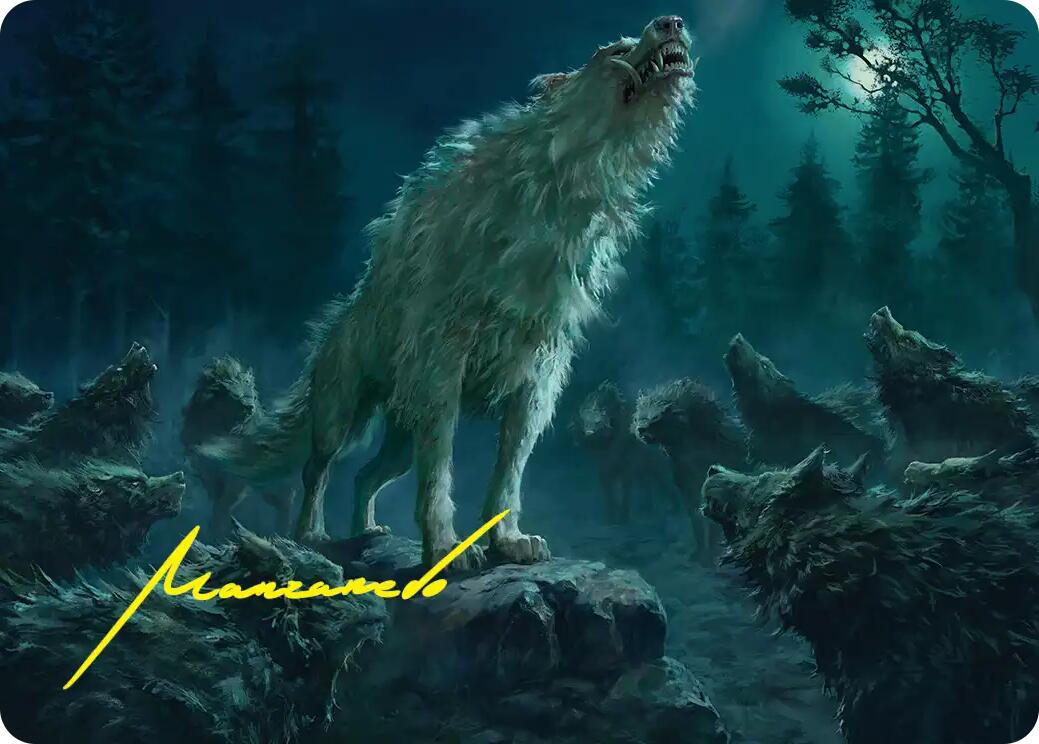 Reverent Howl Art Card (Gold-Stamped Signature) [The Hobbit Art Series] | Exor Games New Glasgow