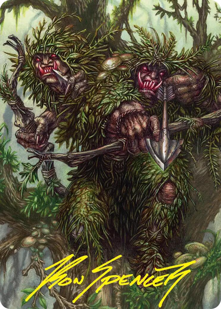 Orcish Bowmasters Art Card (Gold-Stamped Signature) [The Hobbit Art Series] | Exor Games New Glasgow