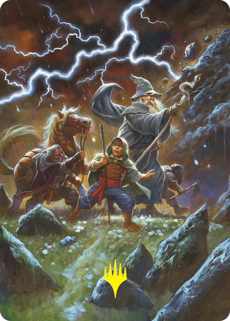 Call Forth the Tempest Art Card (Gold-Stamped) [The Hobbit Art Series] | Exor Games New Glasgow