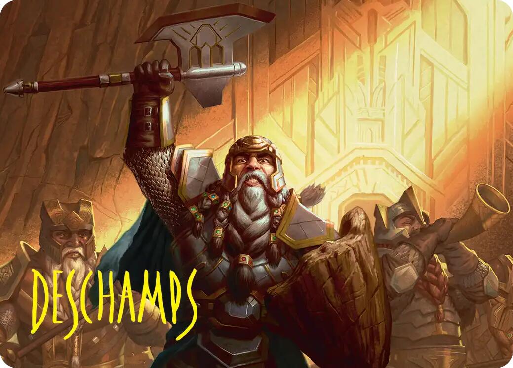 Thorin, Company's Leader Art Card (Gold-Stamped Signature) [The Hobbit Art Series] | Exor Games New Glasgow