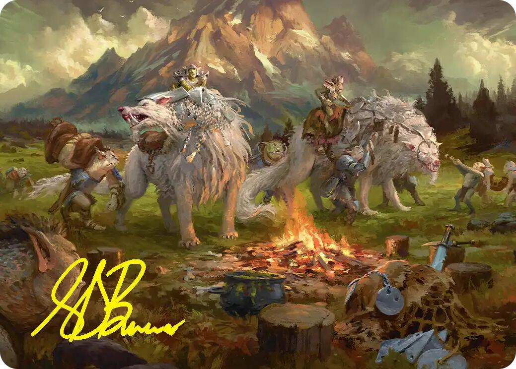 Mount Gundabad Mobilizes Art Card (Gold-Stamped Signature) [The Hobbit Art Series] | Exor Games New Glasgow