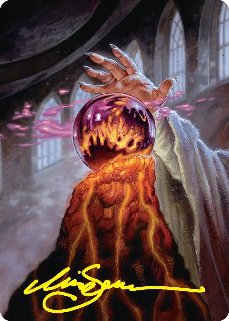 Palantir of Orthanc Art Card (Gold-Stamped Signature) [The Hobbit Art Series] | Exor Games New Glasgow