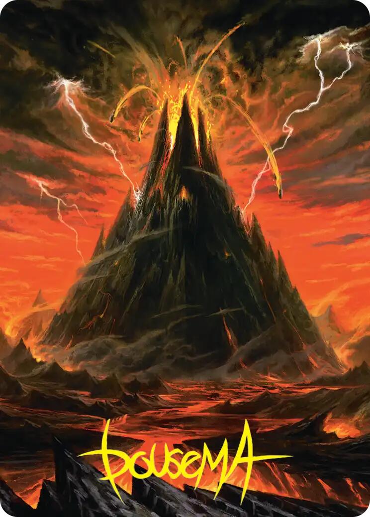 Mount Doom Art Card (Gold-Stamped Signature) [The Hobbit Art Series] | Exor Games New Glasgow
