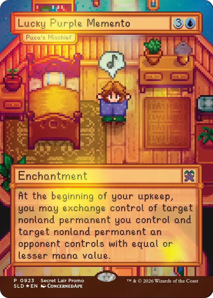 Lucky Purple Memento - Puca's Mischief [Secret Lair Drop Series] | Exor Games New Glasgow