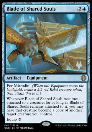 Blade of Shared Souls (Promo Pack) [Phyrexia: All Will Be One Promos] | Exor Games New Glasgow