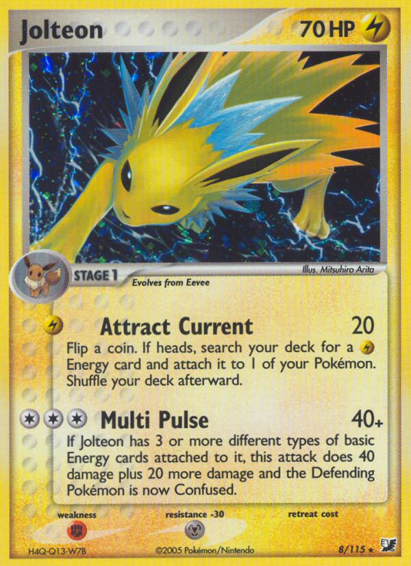 Jolteon (8/115) [EX: Unseen Forces] | Exor Games New Glasgow