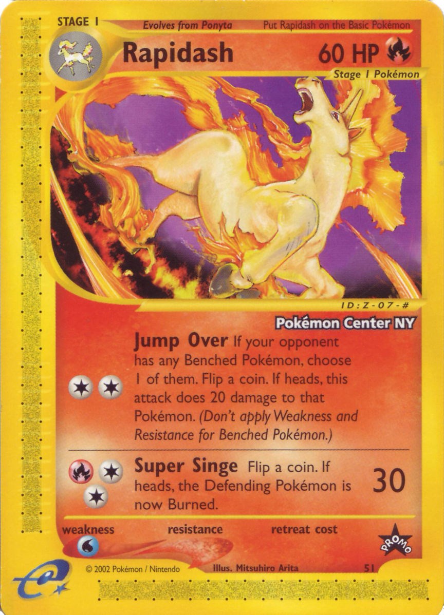 Rapidash (51) (Pokemon Center NY Promo) [Wizards of the Coast: Black Star Promos] | Exor Games New Glasgow