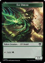 Servo // Elf Druid Double-Sided Token [Commander Masters Tokens] | Exor Games New Glasgow