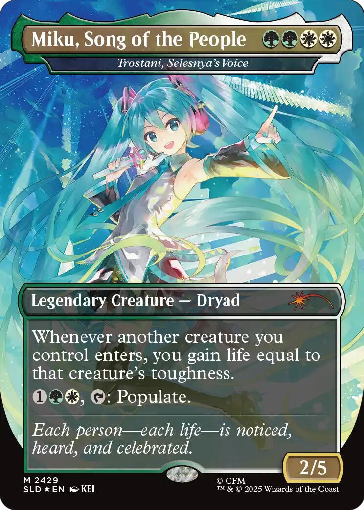 Miku, Song of the People - Trostani, Selesnya's Voice [Secret Lair Drop Series] | Exor Games New Glasgow