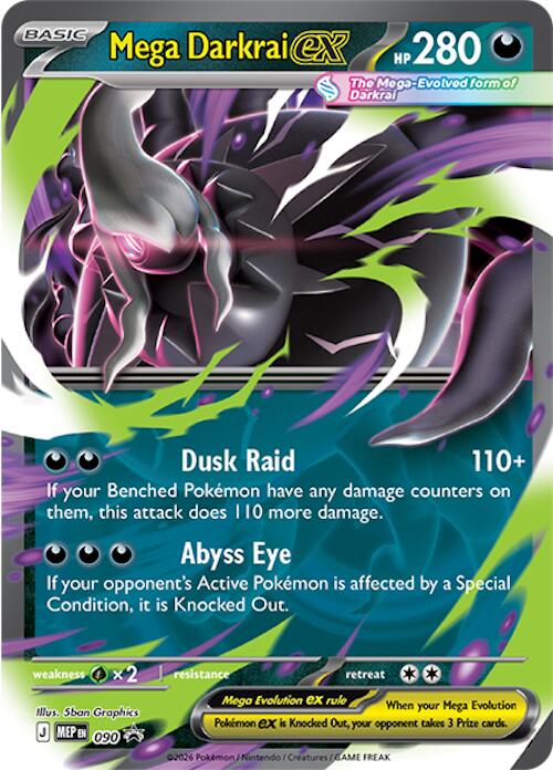 Mega Darkrai ex (090) [Mega Evolution Promo] | Exor Games New Glasgow