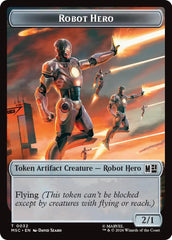 Robot Hero // Villain Double-Sided Token [Marvel Super Heroes Commander Tokens] | Exor Games New Glasgow