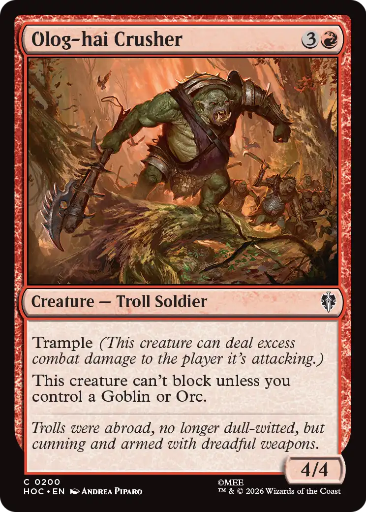 Olog-hai Crusher [The Hobbit: Eternal-Legal] | Exor Games New Glasgow