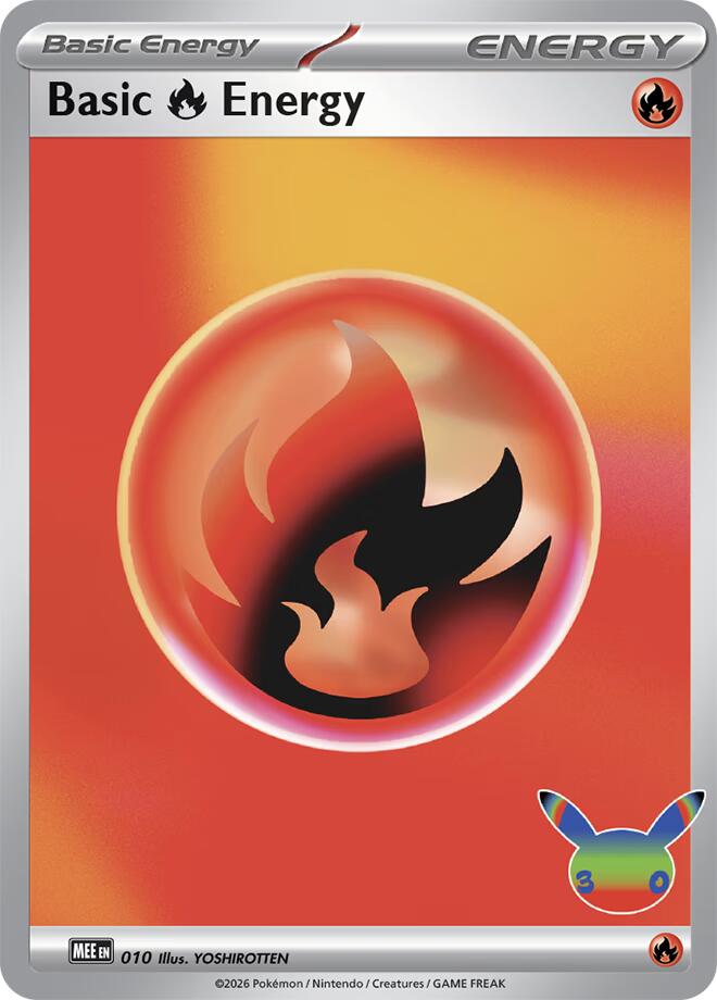 Basic Fire Energy (010) (30th Celebration) [Mega Evolution Energies] | Exor Games New Glasgow