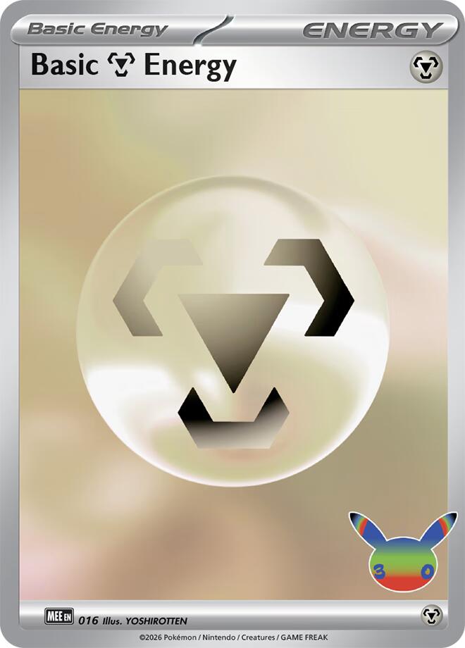 Basic Metal Energy (016) (30th Celebration) [Mega Evolution Energies] | Exor Games New Glasgow